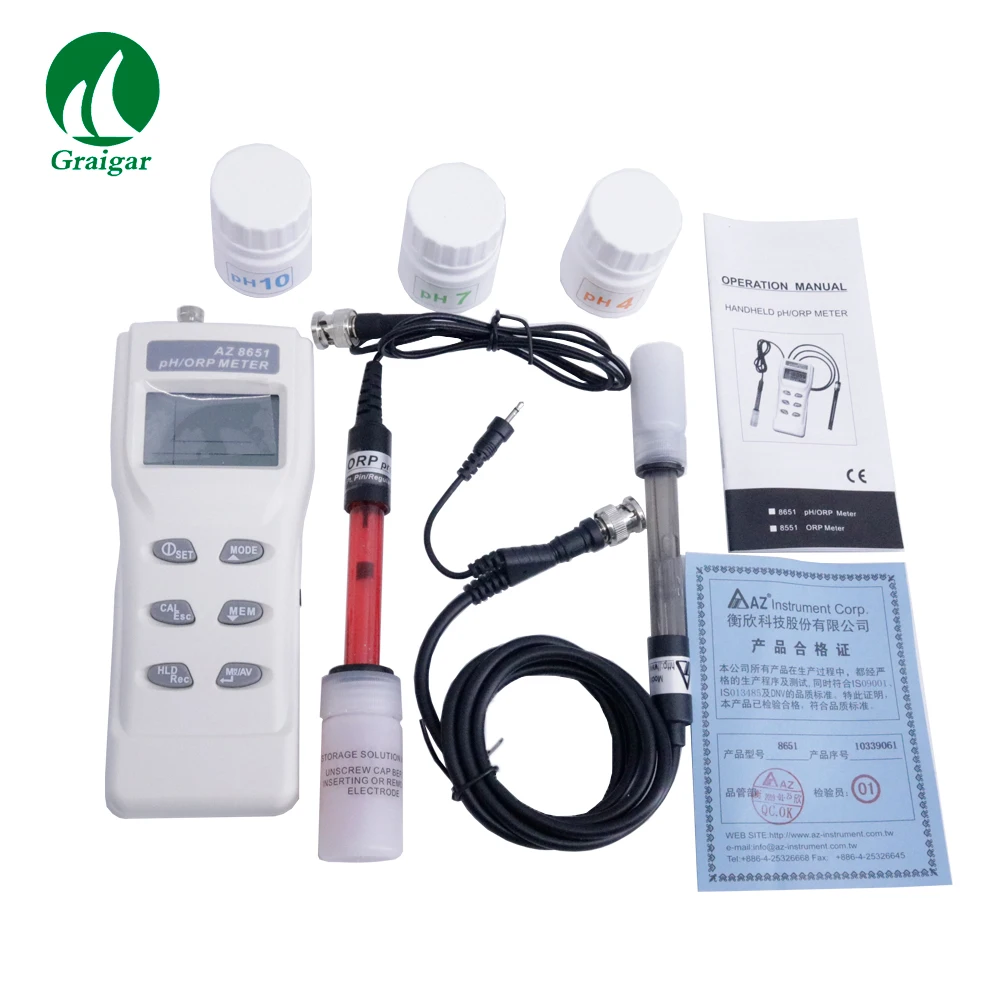 New AZ8651 Handheld PH Meters PH Tester Digital ORP Meter Range PH: 0.00 ~ 14.00 by Fast Shipping
New AZ8651 Handheld PH Meters PH Tester Digital ORP Meter Range PH: 0.00 ~ 14.00 by Fast Shipping