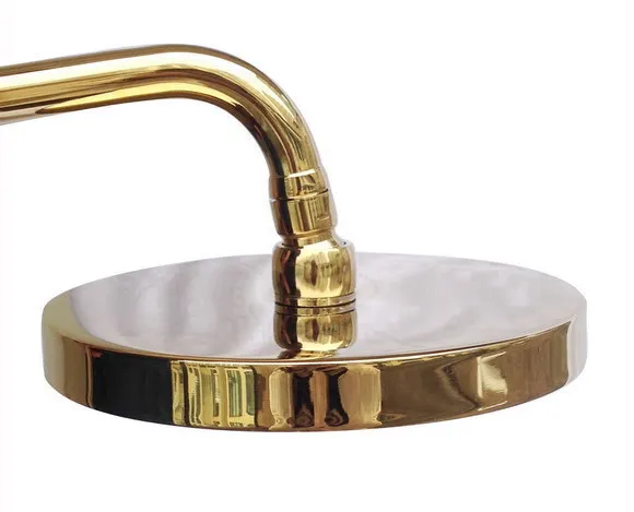 Luxury Polished Gold Color Brass Dual Ceramic Handles Levers Bathroom Round Rainfall Shower Faucet Set Bath Tub Mixer Tap mgf365
Luxury Polished Gold Color Brass Dual Ceramic Handles Levers Bathroom Round Rainfall Shower Faucet Set Bath Tub Mixer Tap mgf365
