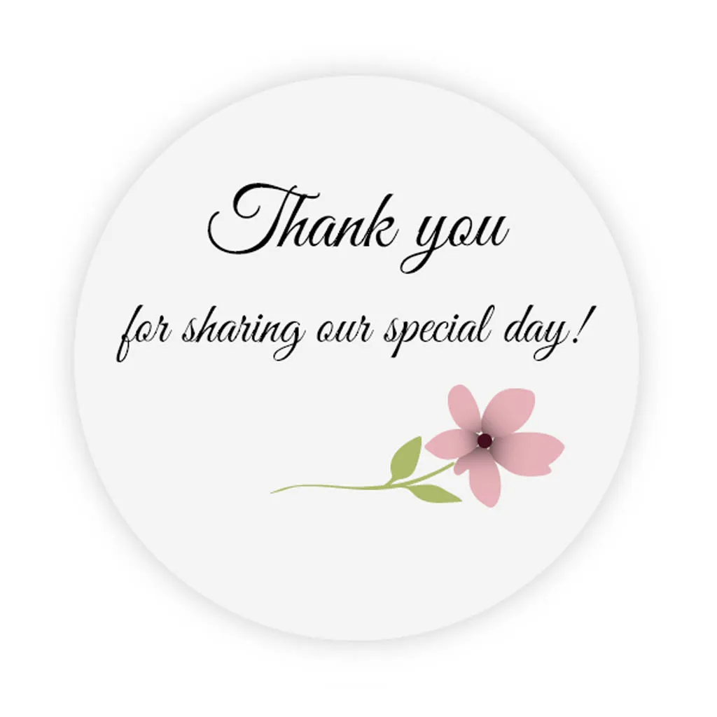 DouxArt 100pcs Stickers Labels Thank You for sharing our special day, 40MM Flowers Wedding Baptism Communion Invite Seals Q029
DouxArt 100pcs Stickers Labels Thank You for sharing our special day, 40MM Flowers Wedding Baptism Communion Invite Seals Q029