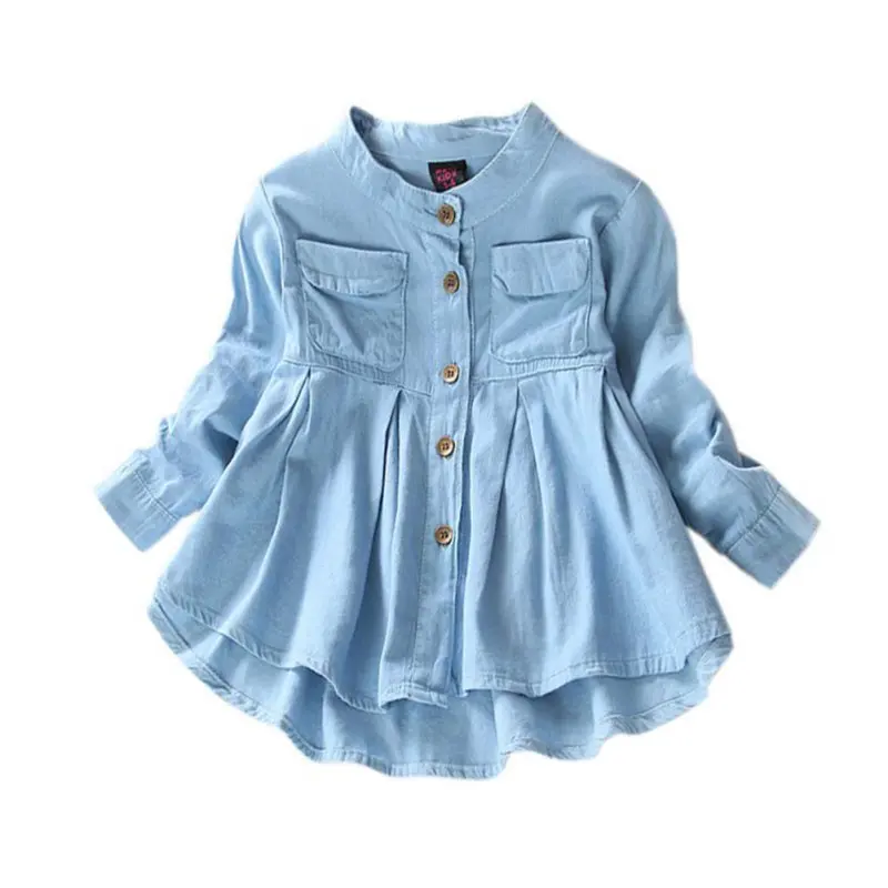 Children Clothes Fahion Long Sleeve Denim Blouses Autumn Baby Girls Clothing Jeans Top
Children Clothes Fahion Long Sleeve Denim Blouses Autumn Baby Girls Clothing Jeans Top