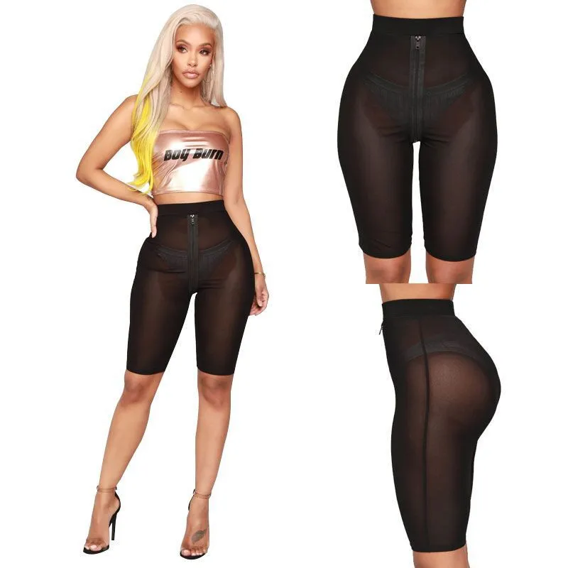 Women Perspective sexy mesh Bodycon shorts High waist Mesh Zipper See Through Exercise shorts Gym Running slim Shorts
Women Perspective sexy mesh Bodycon shorts High waist Mesh Zipper See Through Exercise shorts Gym Running slim Shorts