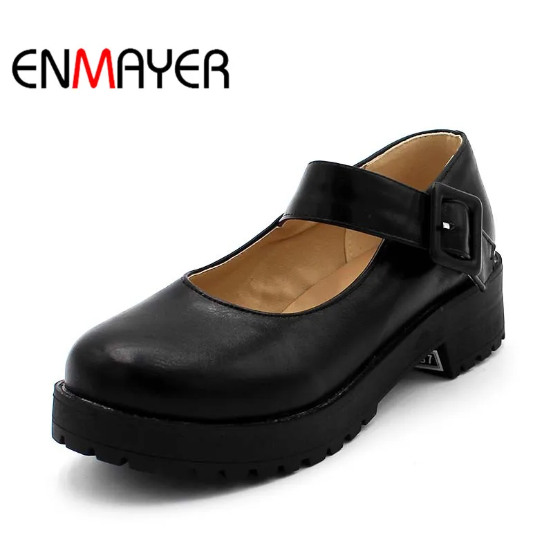 Женские туфли на платформе ENMAYER, Туфли Мэри Джейн на плоской подошве из искусственной кожи с круглым носком, повседневные туфли на платформе...
Женские туфли на платформе ENMAYER, Туфли Мэри Джейн на плоской подошве из искусственной кожи с круглым носком, повседневные туфли на платформе...