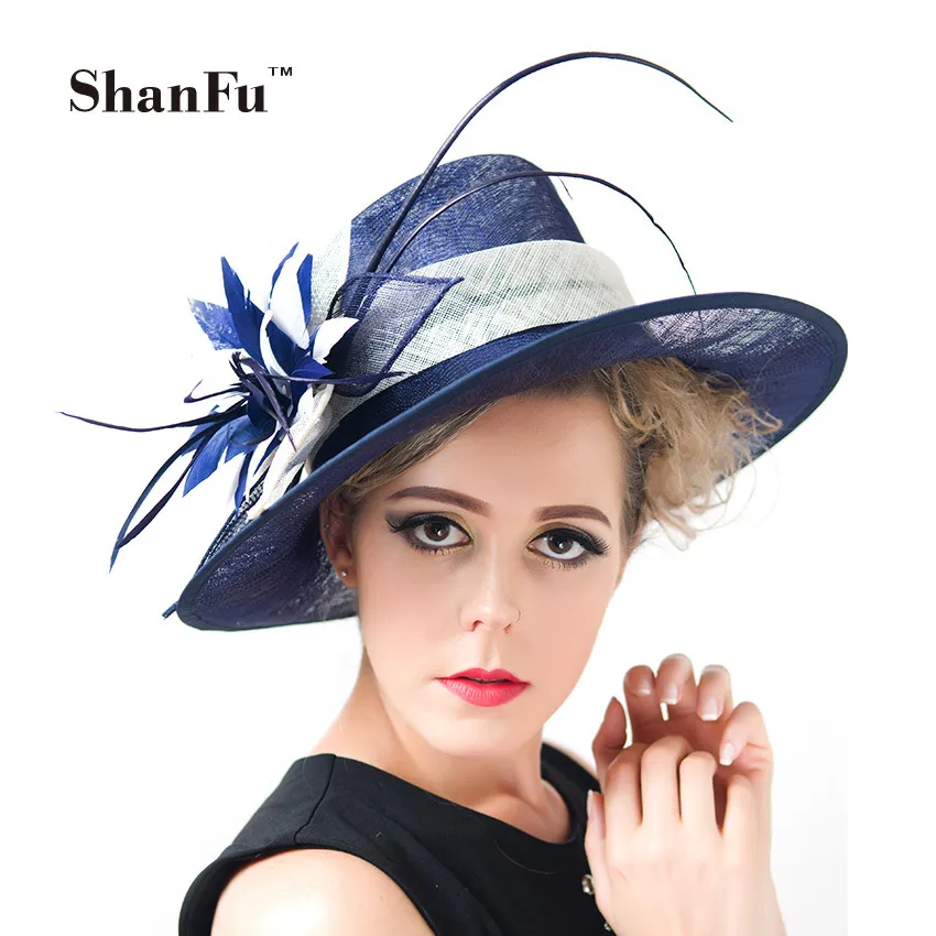 ShanFu, Женская Шляпа Дерби в стиле Кентукки, Женская Большая шляпка Sinamay, церковная шляпка с цветком и перьями, королевская шляпка Ascot, чашка Ме...
ShanFu, Женская Шляпа Дерби в стиле Кентукки, Женская Большая шляпка Sinamay, церковная шляпка с цветком и перьями, королевская шляпка Ascot, чашка Ме...