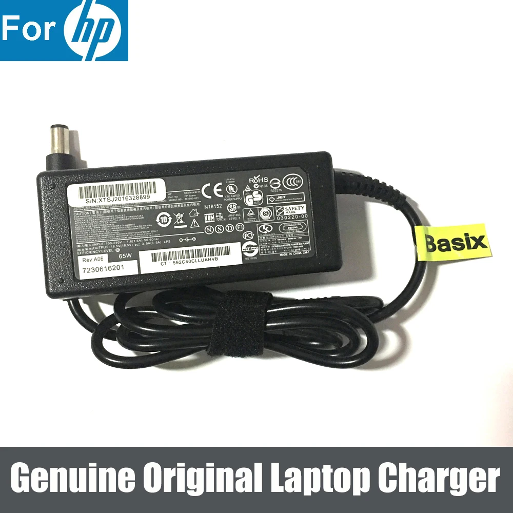 Genuine Original 65W AC Adaptor Charger for HP Pavilion G6-1B59WM G6-1B79DX dv4-1433US dv4-2020CA dv5-1113US
Genuine Original 65W AC Adaptor Charger for HP Pavilion G6-1B59WM G6-1B79DX dv4-1433US dv4-2020CA dv5-1113US
