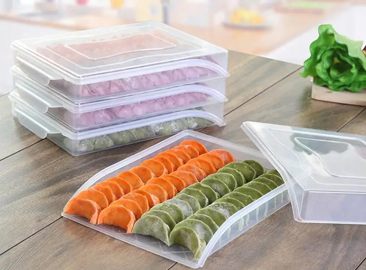 1PC Kitchen Dumpling Tray Home Frozen Dumpling Box Refrigerator Fresh-keeping Box Food Freezer Storage Box LF 261
1PC Kitchen Dumpling Tray Home Frozen Dumpling Box Refrigerator Fresh-keeping Box Food Freezer Storage Box LF 261