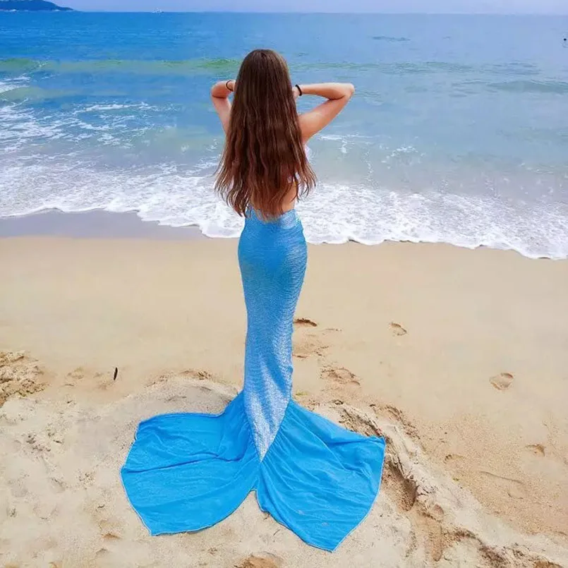 Women Mermaid Tail Skirts for Swimming Adults Mermaid Cosplay Costume Swimwear Summer Holiday Girls Beach Swimmable Clothes
Women Mermaid Tail Skirts for Swimming Adults Mermaid Cosplay Costume Swimwear Summer Holiday Girls Beach Swimmable Clothes