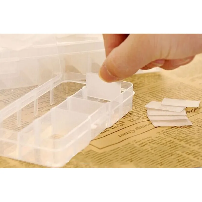 1PC 10/15/24 Detachable Slots Cells Screw Beads Component Storage Box Container Ring Portable Jewelry Tool Box
1PC 10/15/24 Detachable Slots Cells Screw Beads Component Storage Box Container Ring Portable Jewelry Tool Box