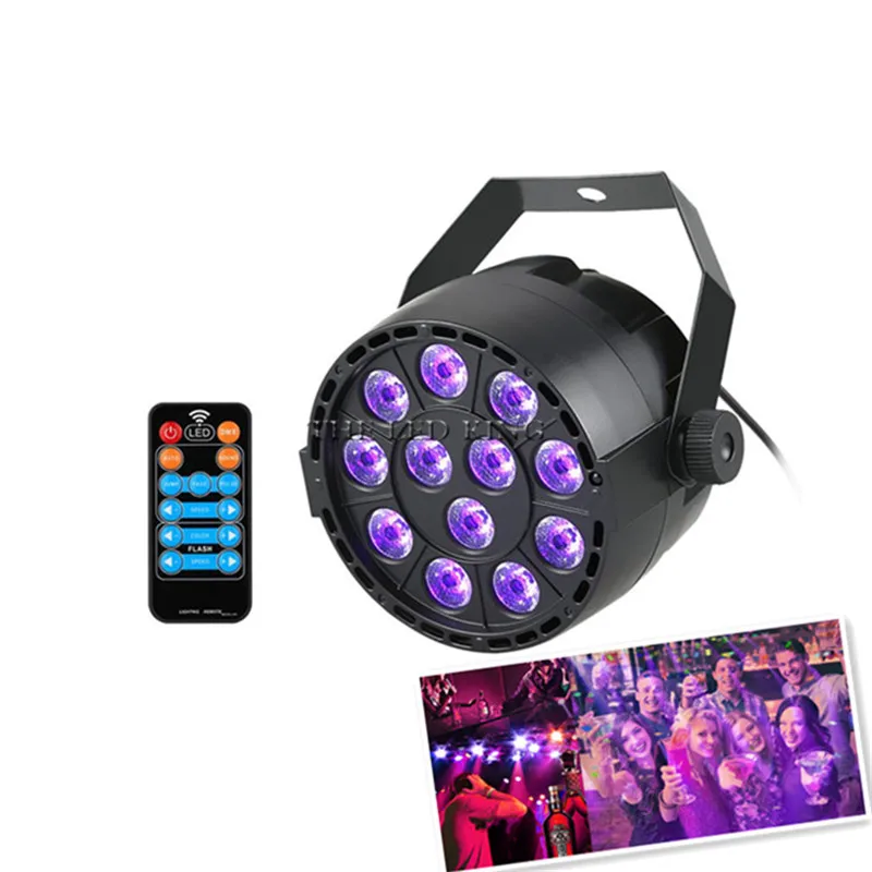 4 шт./лот Светодиодная панель с DMX512 УФ-цветом 12X3W светодиодные лампы идеально