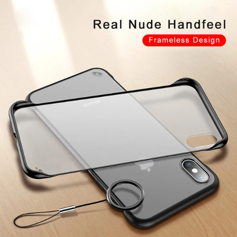 Frameless Transparent Matte Hard Phone Case For iPhone XS Max XR X 7 6 6S 8 Plus Cover For iPhone XR XS With Finger Ring Cases
Frameless Transparent Matte Hard Phone Case For iPhone XS Max XR X 7 6 6S 8 Plus Cover For iPhone XR XS With Finger Ring Cases