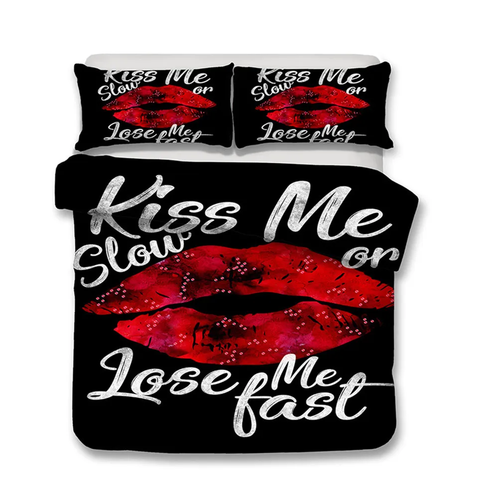 Thumbedding Fashionable Colorful Lip Print Bedding Sets For Kids Twin Full Queen King Unique Designed 3D Duvet Cover Set
Thumbedding Fashionable Colorful Lip Print Bedding Sets For Kids Twin Full Queen King Unique Designed 3D Duvet Cover Set
