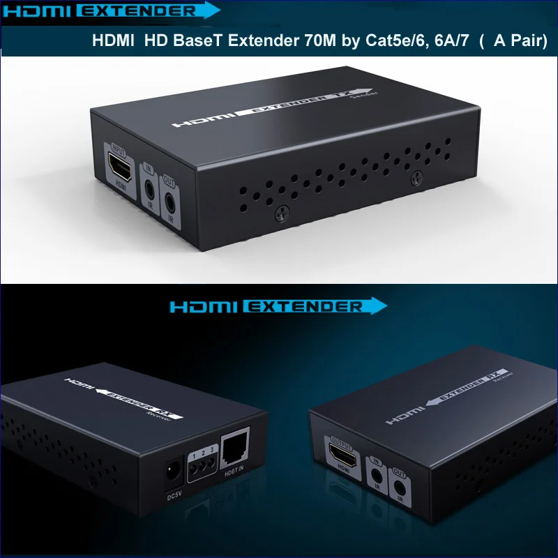 Совместимому с HDMI удлинитель для головок 70 м 4K * 2K 3D HDBaseT HD ИК-пульт дистанционного управления удлинитель сетевого кабеля повторитель над RJ45 ...
Совместимому с HDMI удлинитель для головок 70 м 4K * 2K 3D HDBaseT HD ИК-пульт дистанционного управления удлинитель сетевого кабеля повторитель над RJ45 ...