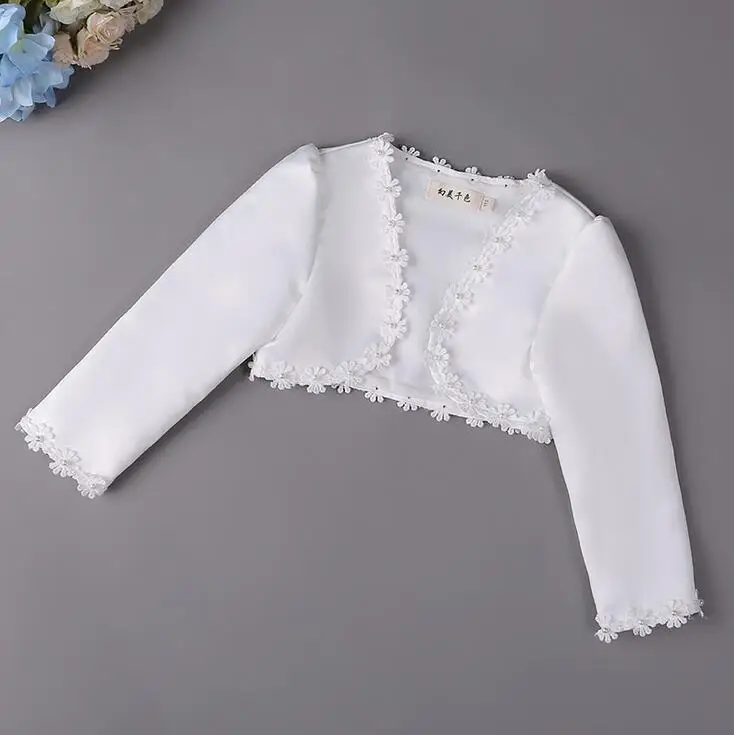 Elegant Shares of girls long sleeve white lace Pearls Beaded boleros jacket wedding Dress Matching wraps For 6 8 10 12 14 Years
Elegant Shares of girls long sleeve white lace Pearls Beaded boleros jacket wedding Dress Matching wraps For 6 8 10 12 14 Years