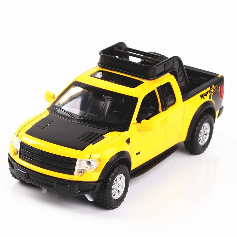 Best selling 1:32 Ford F150 pickup alloy model,simulation children's sound and light back to off-road models,free shipping
Best selling 1:32 Ford F150 pickup alloy model,simulation children's sound and light back to off-road models,free shipping