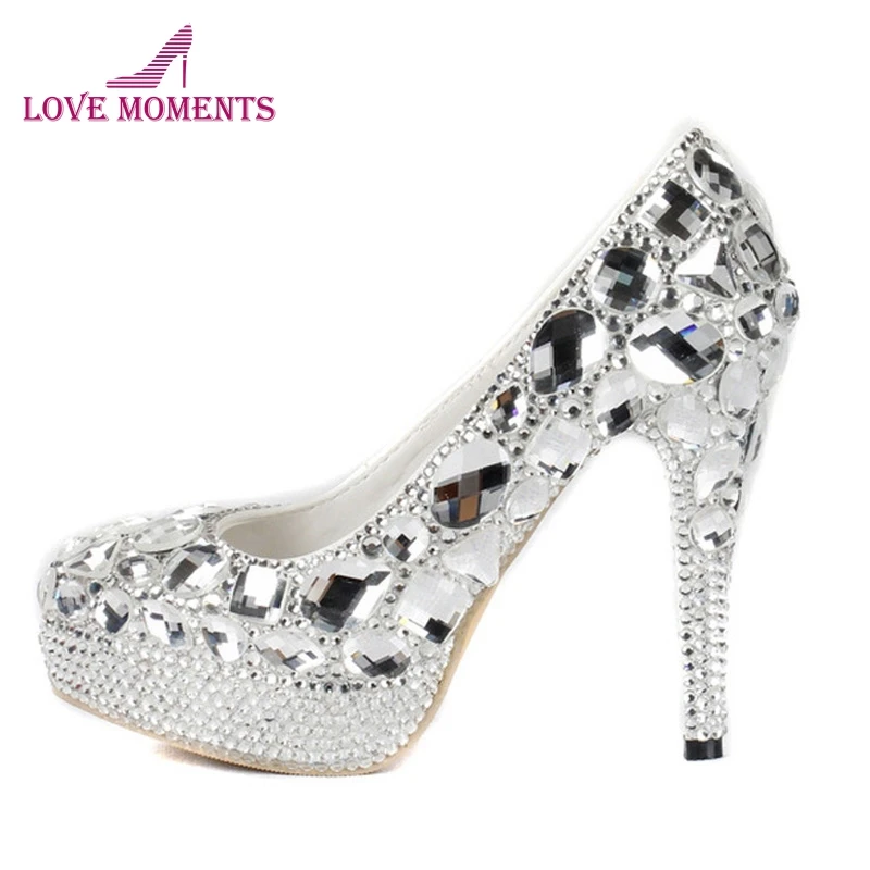 Luxurious Evening Shoes Silver Platform Crystal Shoes Party Gown High Heels Handmad Diamond Rhinestone Bridal Party Shoes Prom
Luxurious Evening Shoes Silver Platform Crystal Shoes Party Gown High Heels Handmad Diamond Rhinestone Bridal Party Shoes Prom