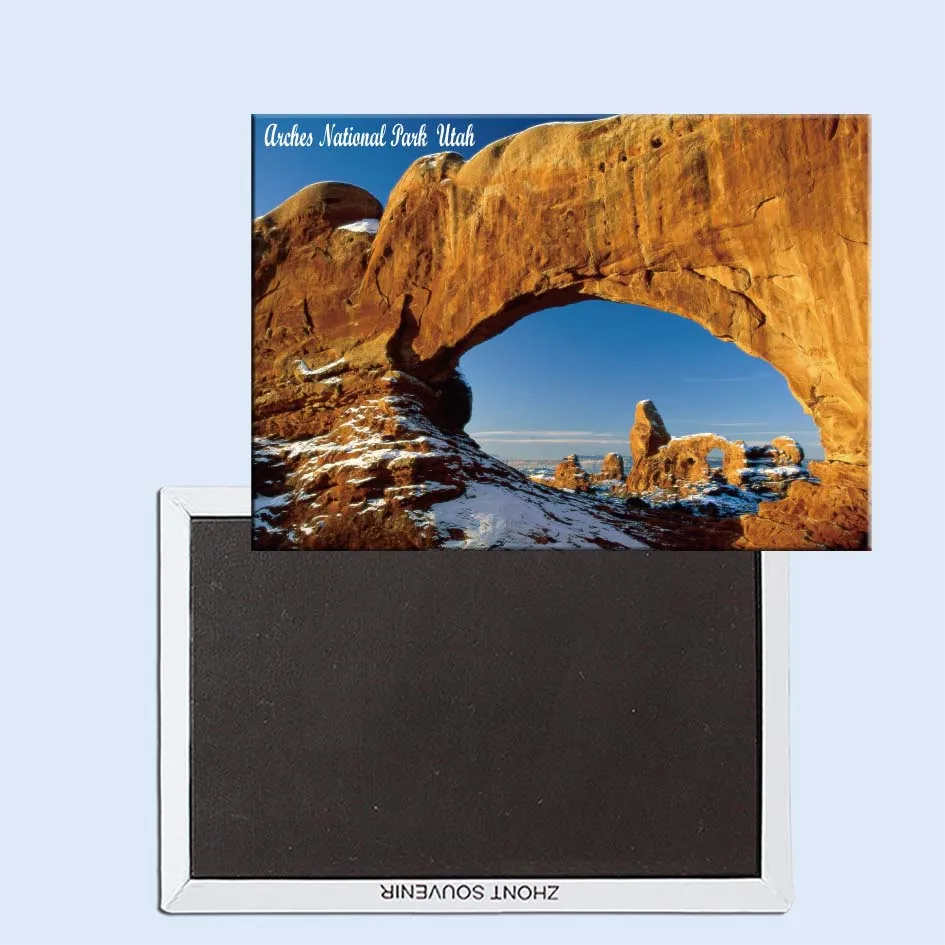 

Tourist Souvenirs,Fridge Magnetic,Exquisite Gift 24538, Crisp Winter Day, Arches National Park, Utah