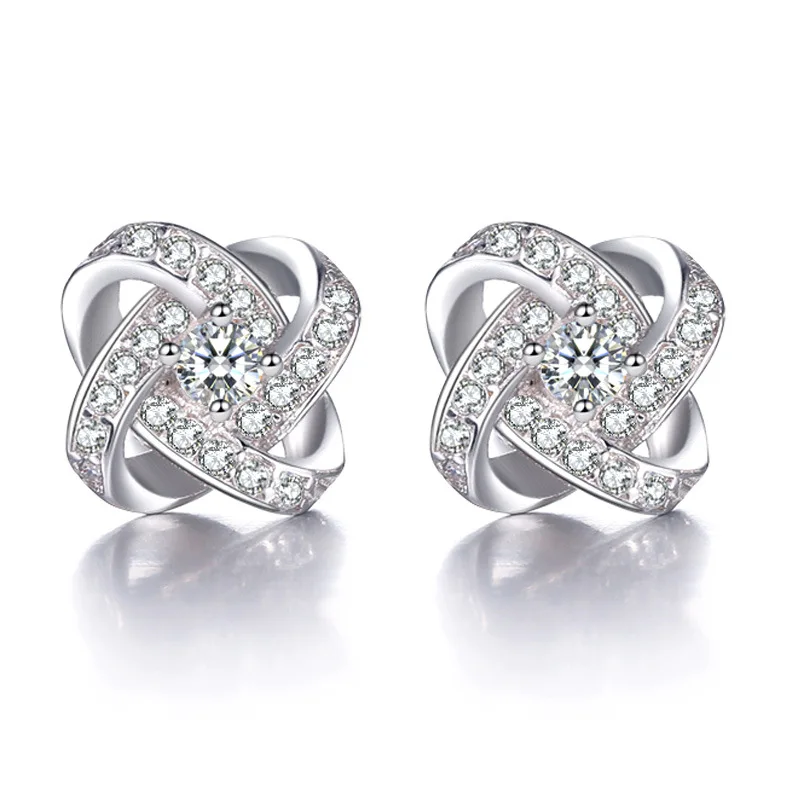 100% 925 sterling silver fashion shiny crystal flower ladies`stud earrings jewelry Anti allergy drop shipping women female
100% 925 sterling silver fashion shiny crystal flower ladies`stud earrings jewelry Anti allergy drop shipping women female