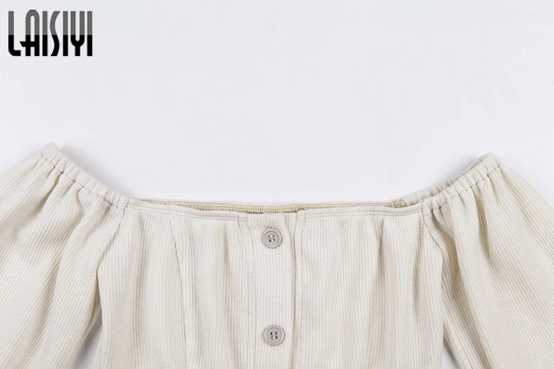 LAISIYI Long Sleeve Off the Shoulder Knitted Blouses Women Sexy Slash Neck Tee Shirts Summer Autumn Crop Top 2019
LAISIYI Long Sleeve Off the Shoulder Knitted Blouses Women Sexy Slash Neck Tee Shirts Summer Autumn Crop Top 2019