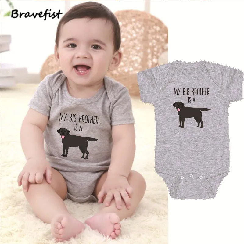 Cotton Baby Bodysuits Gray Newborn Onesie Short Sleeve Children Clothes MY BIG BROTHER IE A Letters Print Kids Outfits Overalls
Cotton Baby Bodysuits Gray Newborn Onesie Short Sleeve Children Clothes MY BIG BROTHER IE A Letters Print Kids Outfits Overalls