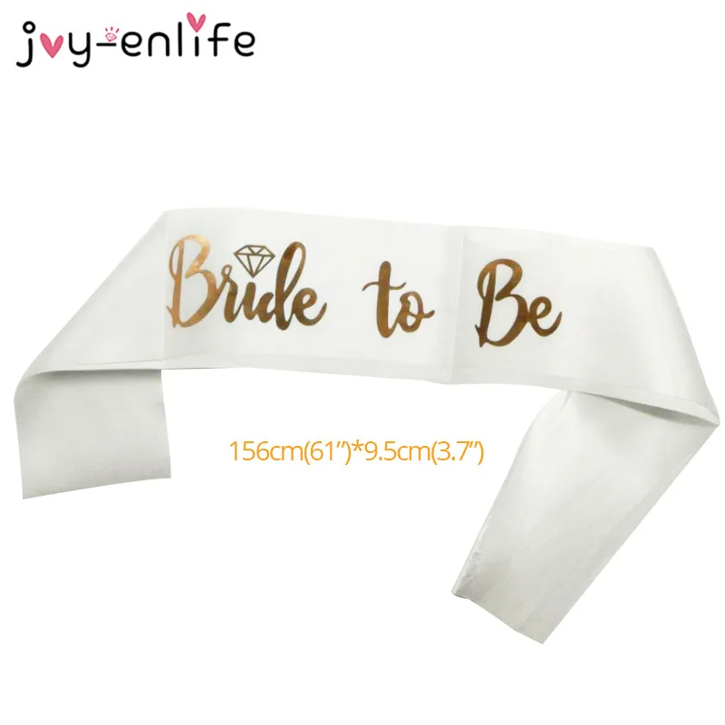 Bride To Be Satin Ribbon Sash with Diamond Ring Bachelorette Hen Party Sash for Wedding Party Bridal Shower Decoration Supplies
Bride To Be Satin Ribbon Sash with Diamond Ring Bachelorette Hen Party Sash for Wedding Party Bridal Shower Decoration Supplies