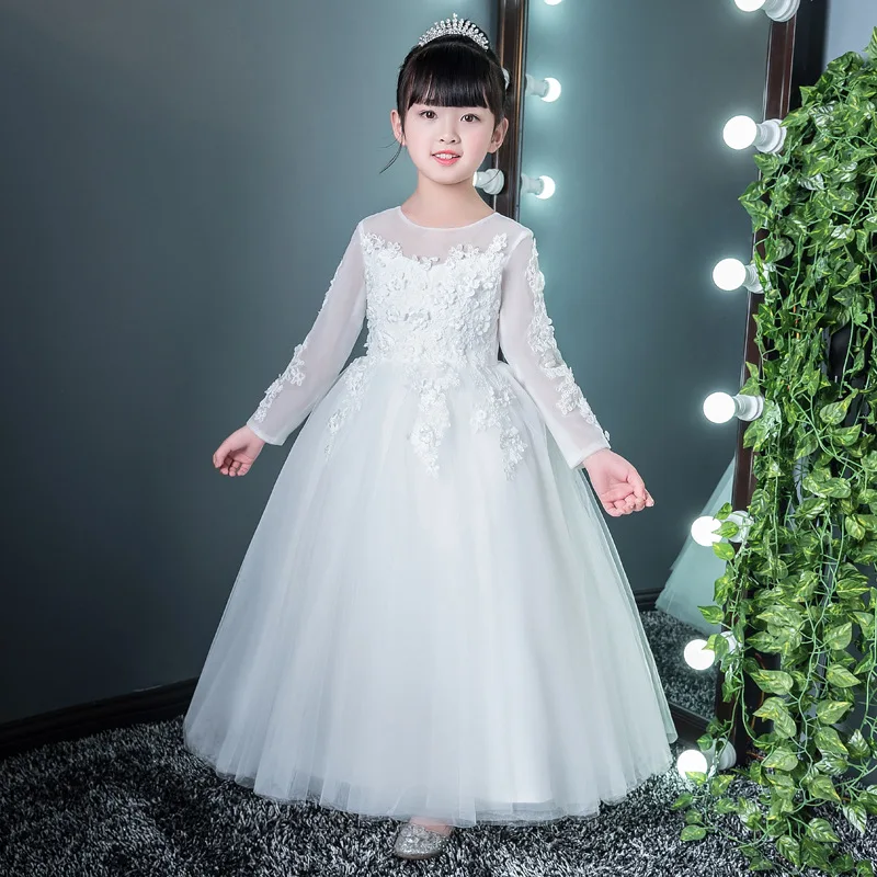 Exquisite Long Sleeve Performance Flower Girl Dress Children Kids Spring Floral Pageant Birthday Communion Party Wedding Dress
Exquisite Long Sleeve Performance Flower Girl Dress Children Kids Spring Floral Pageant Birthday Communion Party Wedding Dress
