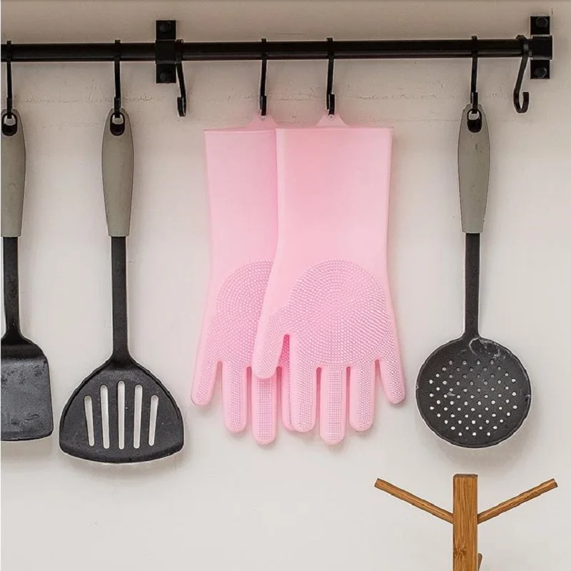 Magic Dish-washing Gloves with Scrubber Heat-resistant Silicone Cleaning Anti-skid Particles Efficient Foaming Kitchen Bathroom
Magic Dish-washing Gloves with Scrubber Heat-resistant Silicone Cleaning Anti-skid Particles Efficient Foaming Kitchen Bathroom