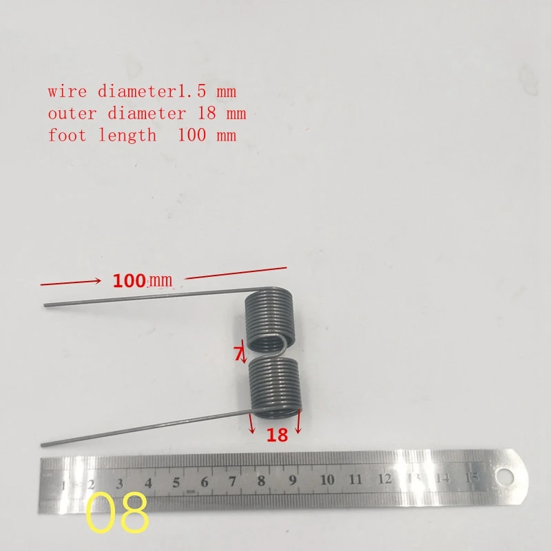 1 пара Beat net spring cage torsion spring левый и правый torsion spring wire диаметр 2,0-3,5 мм
1 пара Beat net spring cage torsion spring левый и правый torsion spring wire диаметр 2,0-3,5 мм