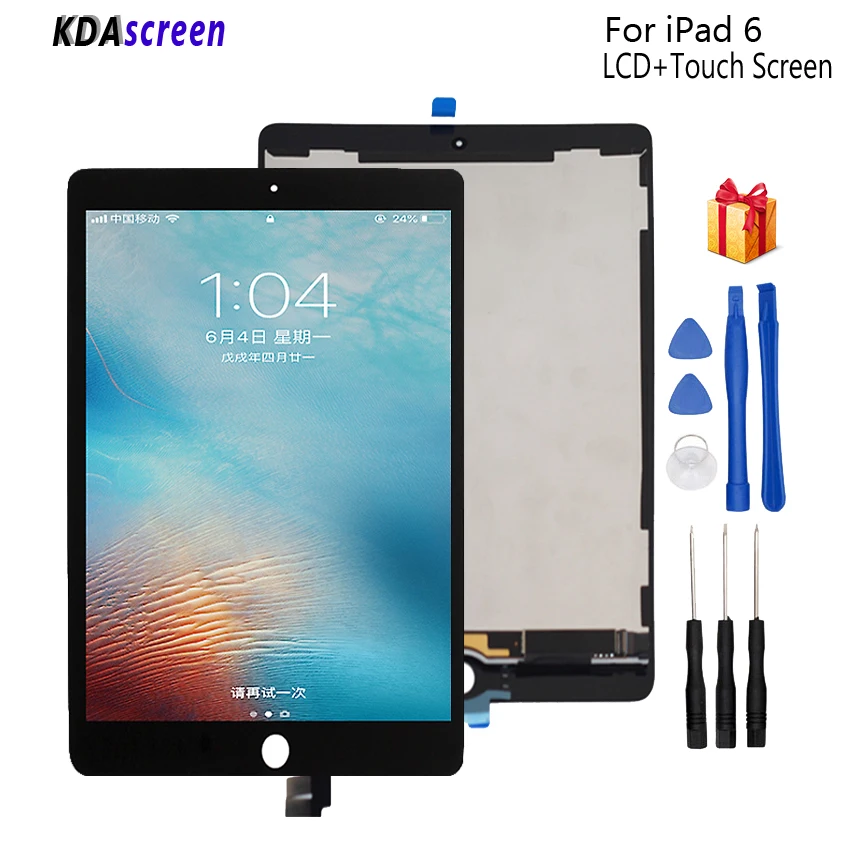 Фото Для iPad 6 ЖК дисплей сенсорный экран панель дигитайзер сборка - купить