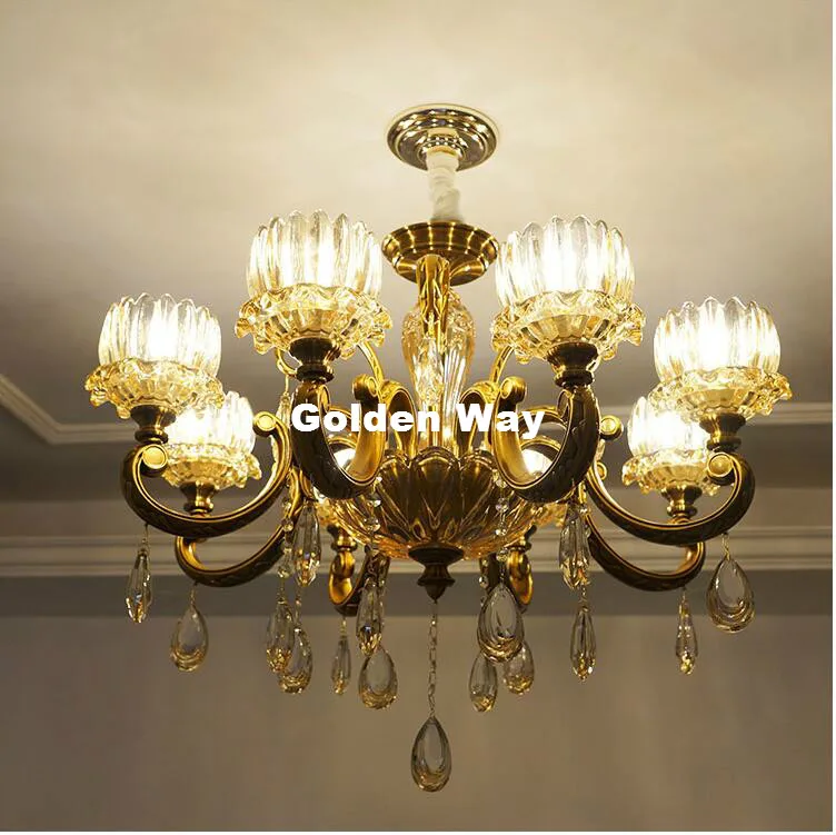 Free Shipping European-style Brass Crystal Chandelier Lamp Zinc Alloy Chandelier 90-260V Cristal Chandelier AC 100% Guaranteed
Free Shipping European-style Brass Crystal Chandelier Lamp Zinc Alloy Chandelier 90-260V Cristal Chandelier AC 100% Guaranteed