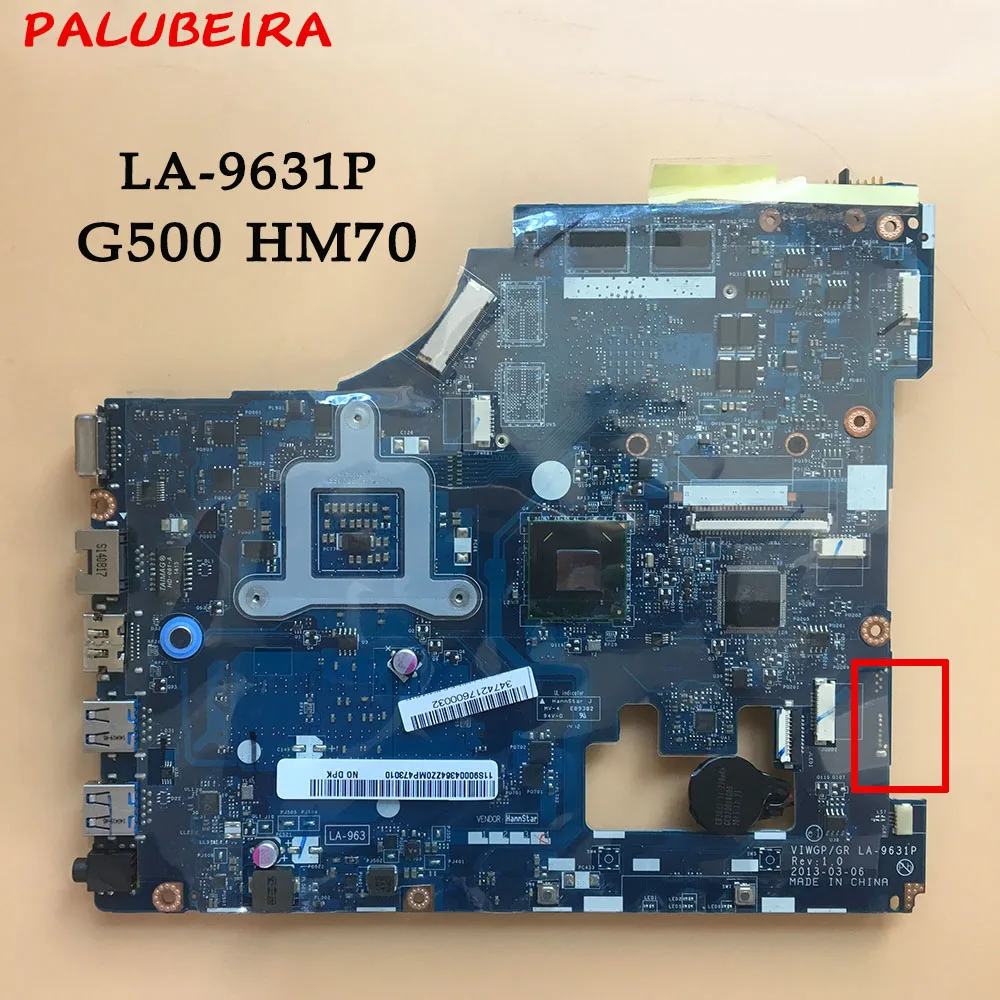 Материнская плата PALUBEIRA для Lenovo G500 материнская ноутбука системная HM70 100%
