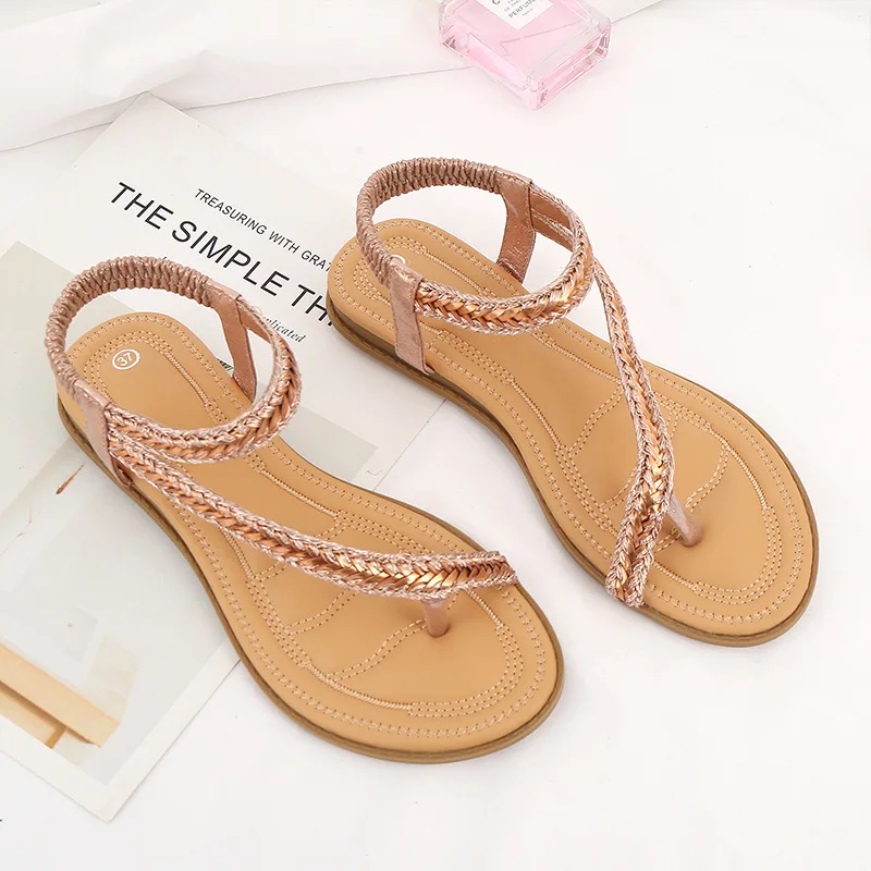 New cross-border women's sandals for the summer of2019 Bohemian women's sandals and comfortable flat-soled sandals for the beach
New cross-border women's sandals for the summer of2019 Bohemian women's sandals and comfortable flat-soled sandals for the beach