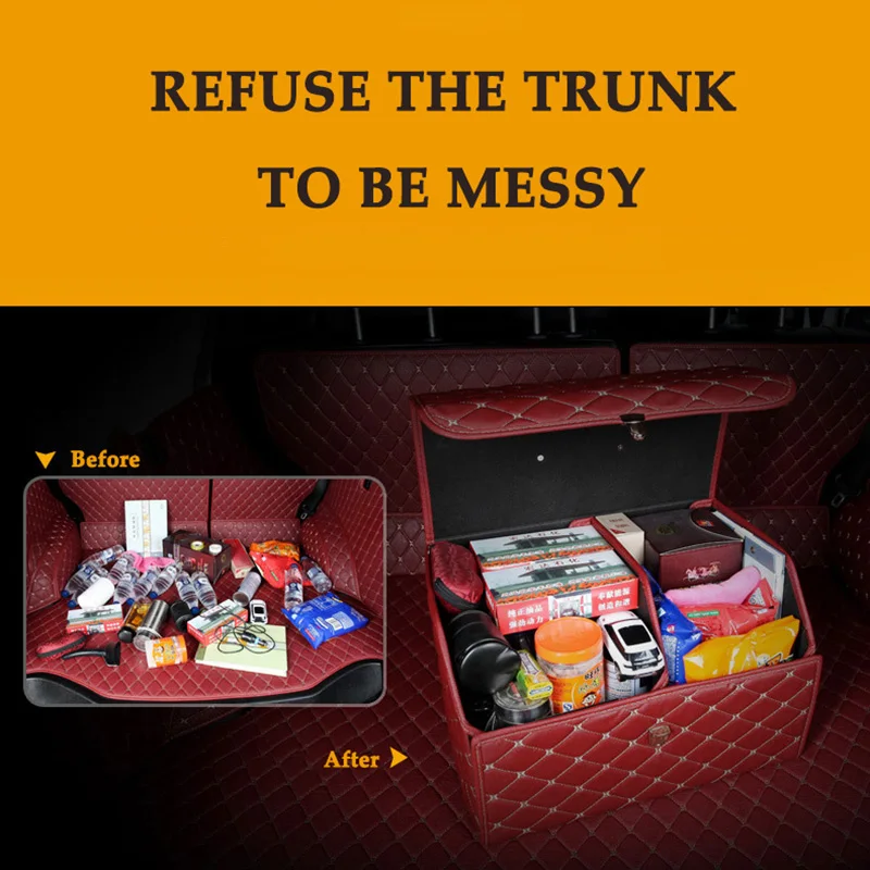 PU Leather Car Trunk Storage Box Wooden Box Is Not Deformed Large-capacity Trunk Box Organizer Folding Storage Box Wood Material
PU Leather Car Trunk Storage Box Wooden Box Is Not Deformed Large-capacity Trunk Box Organizer Folding Storage Box Wood Material