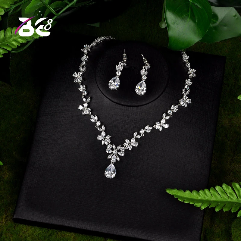 Be 8 AAA CZ Wedding Jewelry Sets for Women Flower Shape Necklaces Pendant Drop Earring for Women Gift Bijoux Femme Ensemble S112
Be 8 AAA CZ Wedding Jewelry Sets for Women Flower Shape Necklaces Pendant Drop Earring for Women Gift Bijoux Femme Ensemble S112