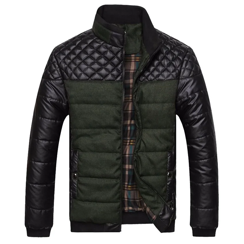 Hot Sale Men's Leather Jackets Autumn Winter Patchwork PU Coat Male Cotton Slim Stand Collar Zipper Jacket Outerwear Top 4XL
Hot Sale Men's Leather Jackets Autumn Winter Patchwork PU Coat Male Cotton Slim Stand Collar Zipper Jacket Outerwear Top 4XL