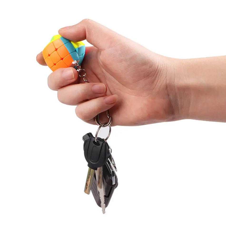 QiYi 3x3 Magic Cube 30mm Size Keychain Decoration If Uou Need a Special Jewelry This is Good | Игрушки и хобби