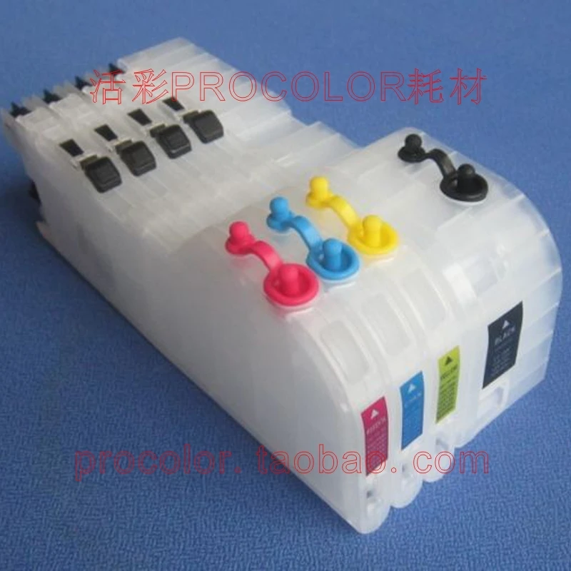 PROCOLOR New long Big volume 270ml refillable inkjet cartridge LC109XL-BK/LC105XL-M/C/Y for BROTHER MFC-J6520DW/J6720DW/J6920DW
PROCOLOR New long Big volume 270ml refillable inkjet cartridge LC109XL-BK/LC105XL-M/C/Y for BROTHER MFC-J6520DW/J6720DW/J6920DW