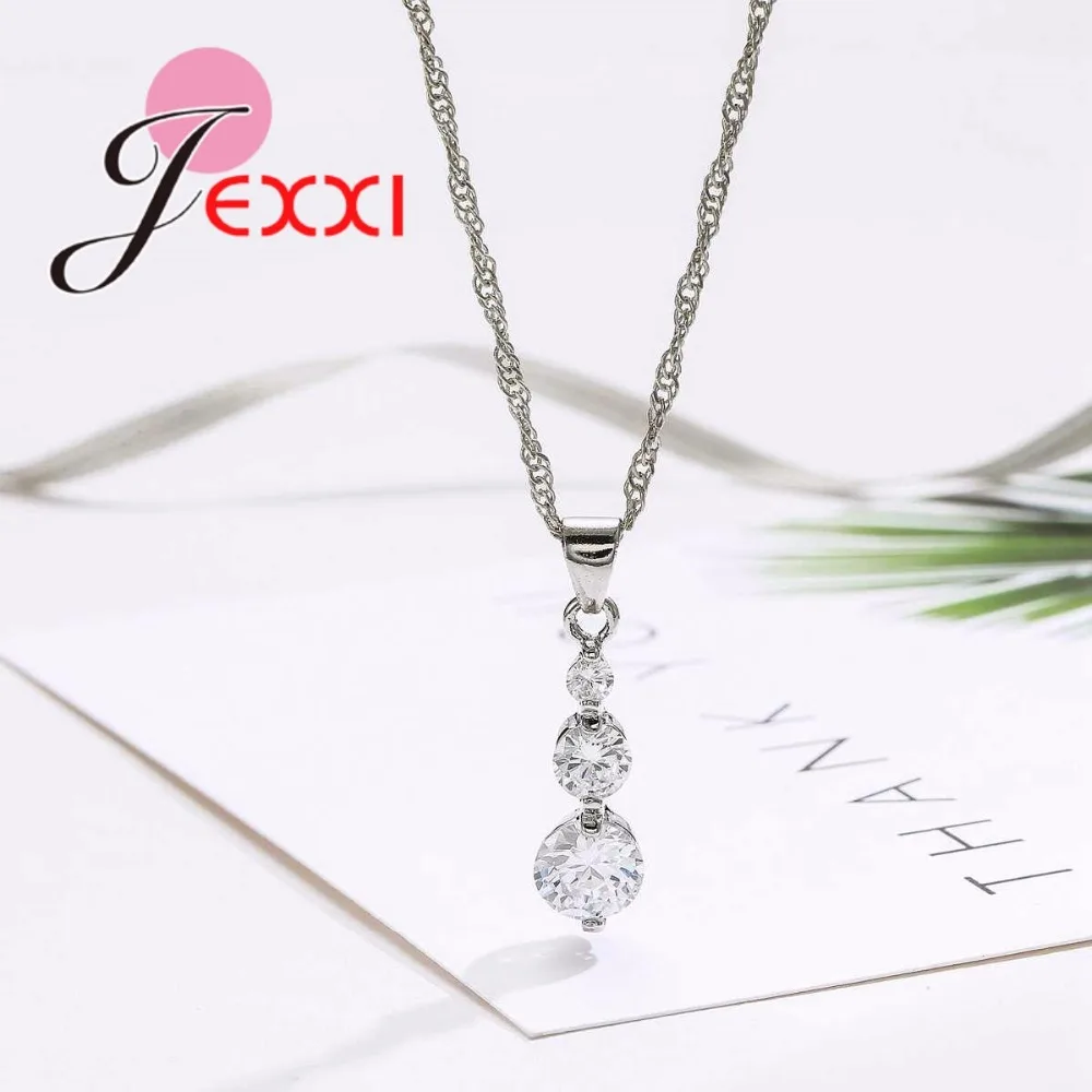 New Arrival Luxury Wedding Jewelry Set 925 Sterling Silver for Women Necklace/Earring/Pendant Set bijoux mariage
New Arrival Luxury Wedding Jewelry Set 925 Sterling Silver for Women Necklace/Earring/Pendant Set bijoux mariage