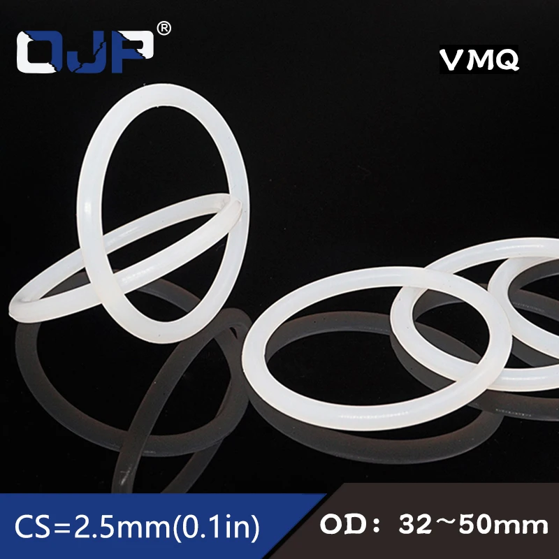 5PCS/lot Silicon Ring Silicone/VMQ O ring Seal OD32/34/35/38/40/42/44/45/48/50*2.5mm Thickness Rubber O-Ring Seal Gaskets Washer
5PCS/lot Silicon Ring Silicone/VMQ O ring Seal OD32/34/35/38/40/42/44/45/48/50*2.5mm Thickness Rubber O-Ring Seal Gaskets Washer