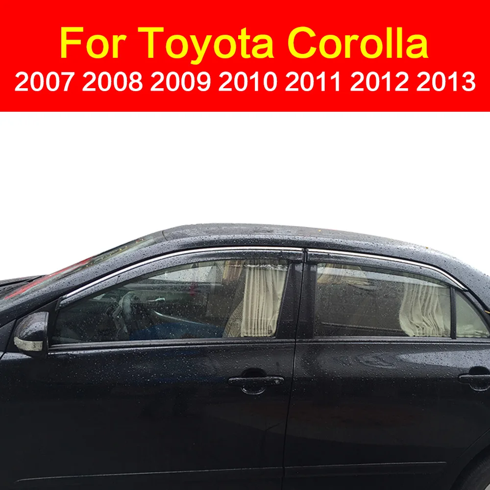 ForToyota Corolla 2007-2013 Window Awnings Shelters Visor Vent Shade Rain Sun Wind Guard Deflectors Cover 4pcs AITWATT
ForToyota Corolla 2007-2013 Window Awnings Shelters Visor Vent Shade Rain Sun Wind Guard Deflectors Cover 4pcs AITWATT