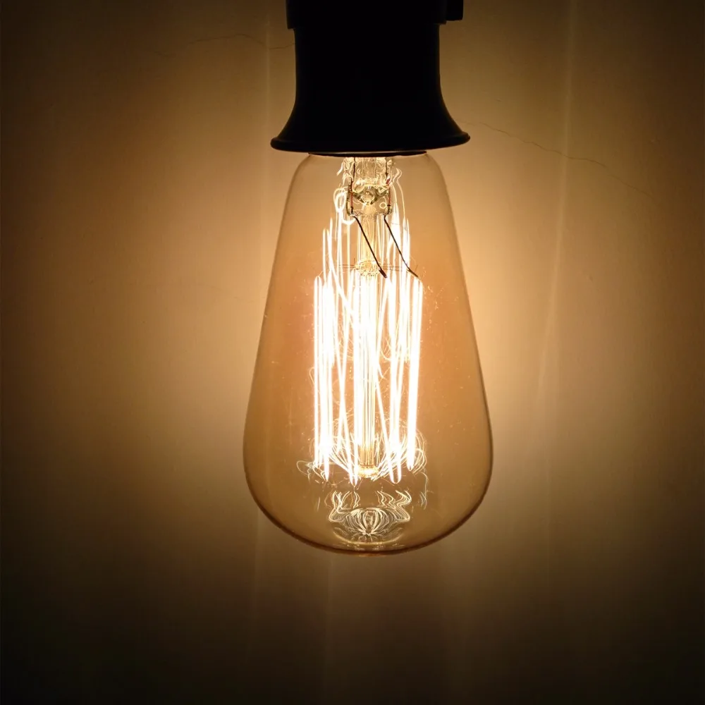 Edison Vintage Retro E27 Spiral Incandescent Bulbs Light Glass LED Edison Bulb Replacement 40W 220V Lamps A19
Edison Vintage Retro E27 Spiral Incandescent Bulbs Light Glass LED Edison Bulb Replacement 40W 220V Lamps A19