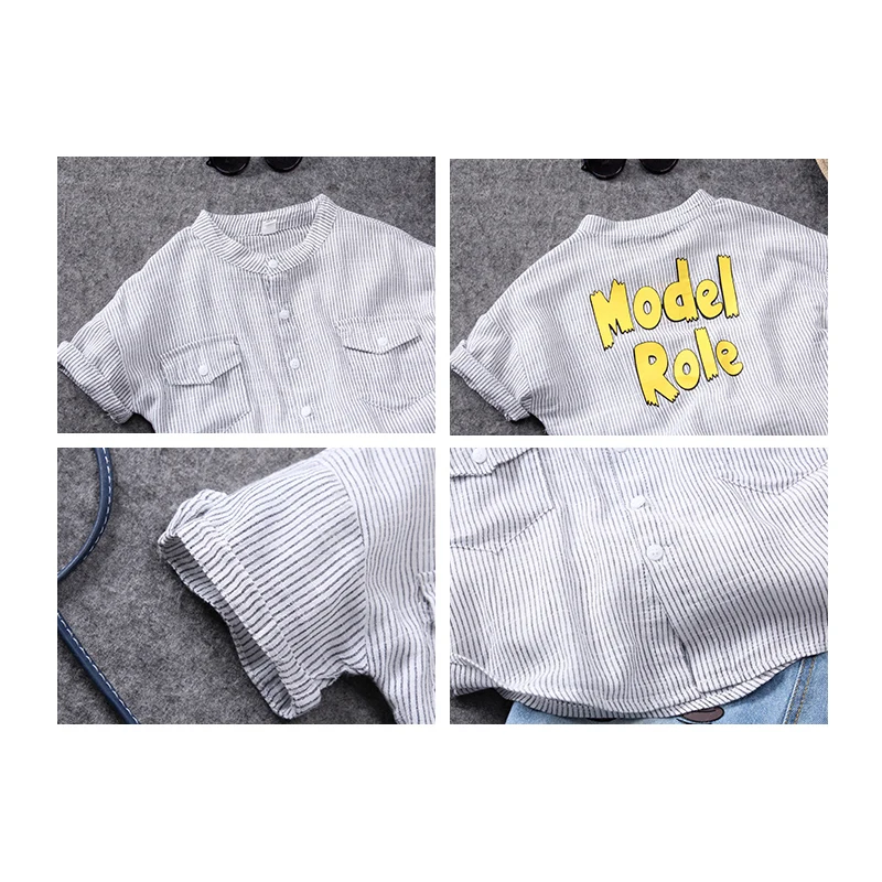 90-140cm height new 2019 summer cotton comfortable handsome striped boys shirts fashion style boys short sleeve shirt
90-140cm height new 2019 summer cotton comfortable handsome striped boys shirts fashion style boys short sleeve shirt