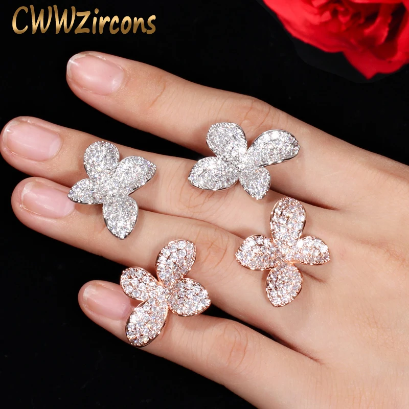 CWWZircons Rose Gold Color Micro Paved CZ Stone Flower Leave Simple Fashion Stud Earring for Women Famous Brand Earrings CZ436
CWWZircons Rose Gold Color Micro Paved CZ Stone Flower Leave Simple Fashion Stud Earring for Women Famous Brand Earrings CZ436