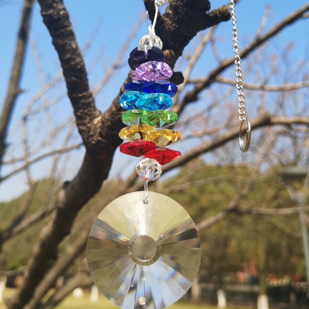 1PCS Handmade Rainbow Crystal Suncatcher Ornament Chakra Hanging Pendant Window Sun Catcher with Sunflower Gift
1PCS Handmade Rainbow Crystal Suncatcher Ornament Chakra Hanging Pendant Window Sun Catcher with Sunflower Gift