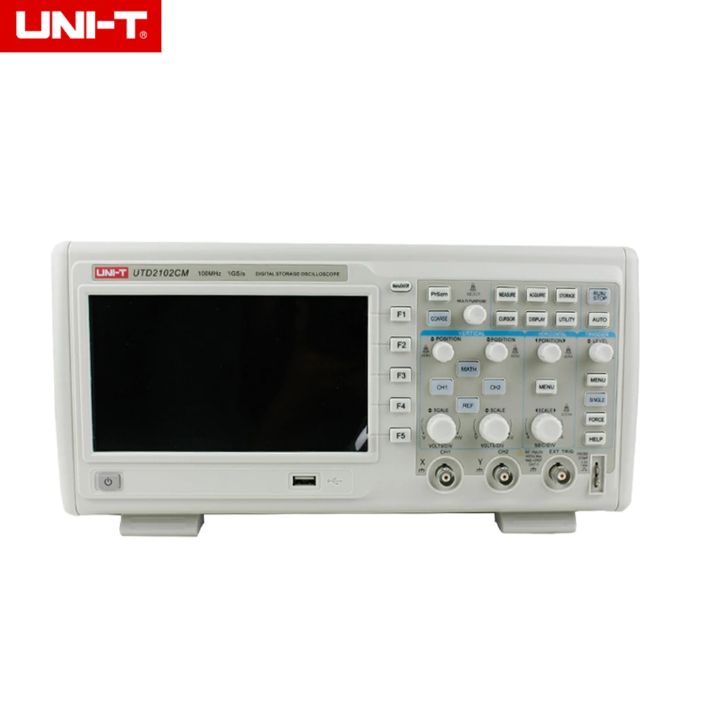 UNI- T UTD2102CM 100MHz 1GS/s Digital Storage Oscilloscopes Dso 7 Tft Lcd Dual Channels Scopemeters W 16 Mpts & Usb
UNI- T UTD2102CM 100MHz 1GS/s Digital Storage Oscilloscopes Dso 7 Tft Lcd Dual Channels Scopemeters W 16 Mpts & Usb