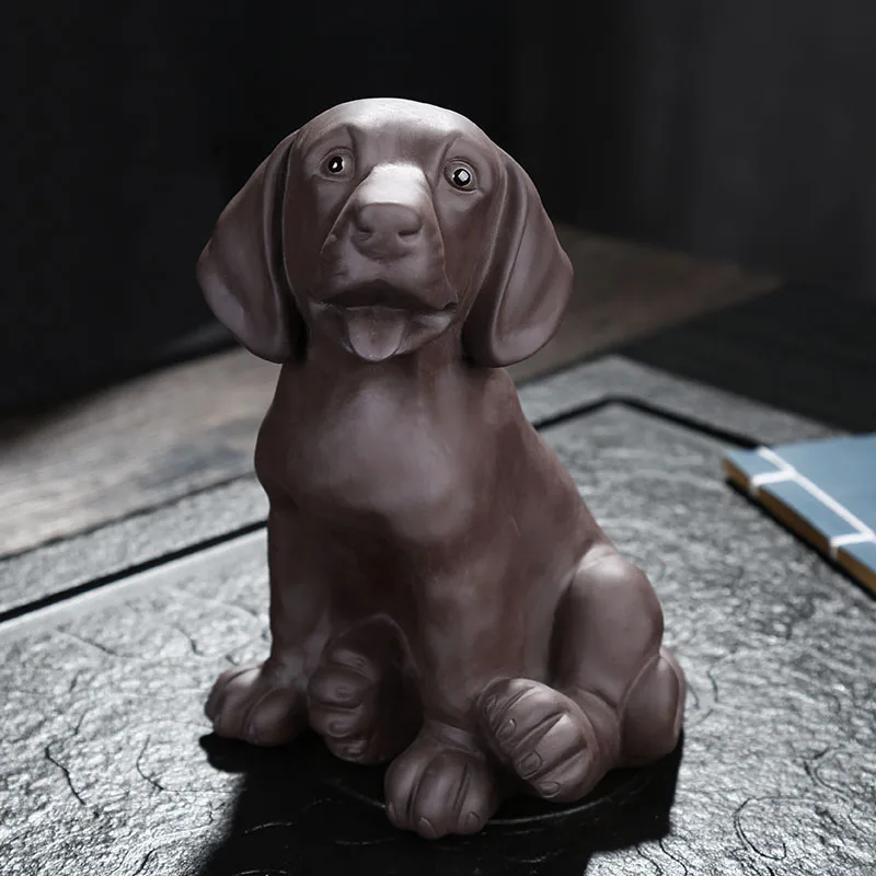 Authentic Yixing Purple Clay Cute Lucky Dog Tea Pet Tea Accessories Vintage Ceramic Crafts Figurines Car Ornament Home Decor New
Authentic Yixing Purple Clay Cute Lucky Dog Tea Pet Tea Accessories Vintage Ceramic Crafts Figurines Car Ornament Home Decor New