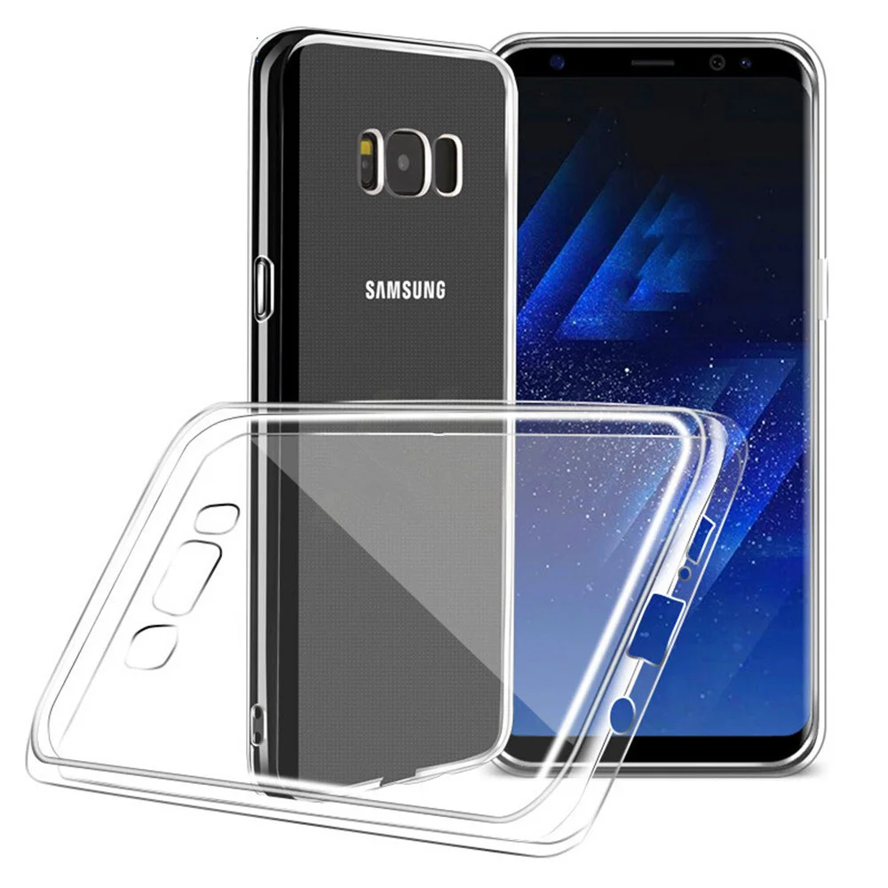 Мягкий прозрачный чехол из ТПУ для Samsung Galaxy S8 S9 Plus ультратонкий силиконовый Air Cushion