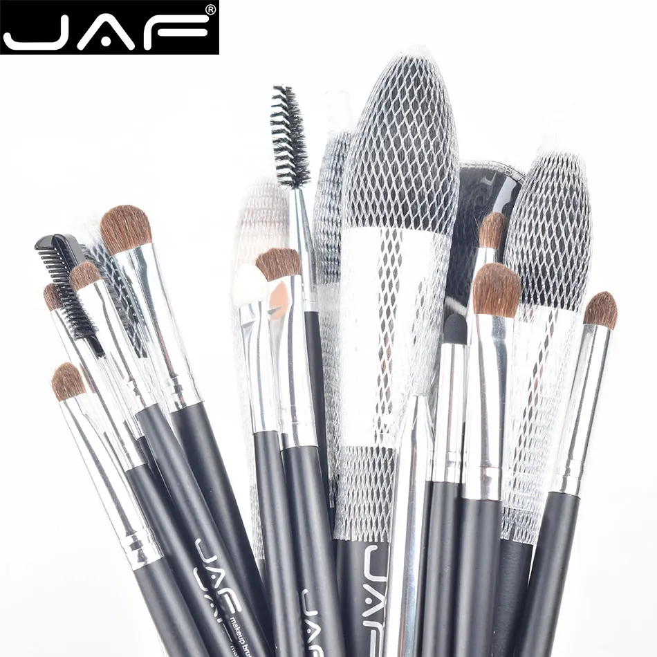 JAF Studio 20 шт./компл. кисти для макапа очень мягкие макияжа из натуральной шерсти