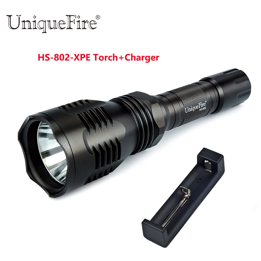 Uniquefire HS-802 XPE Camping LED Flashlight 3 Modes IP65 Waterproof Lamp Torch(Glass Lens G/W/R Light)+18650 Charger
Uniquefire HS-802 XPE Camping LED Flashlight 3 Modes IP65 Waterproof Lamp Torch(Glass Lens G/W/R Light)+18650 Charger