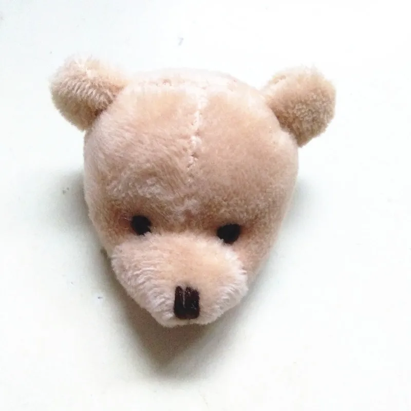 100 шт./лот с рисунком головы медведя короткая плюшевая игрушка голова "сделай