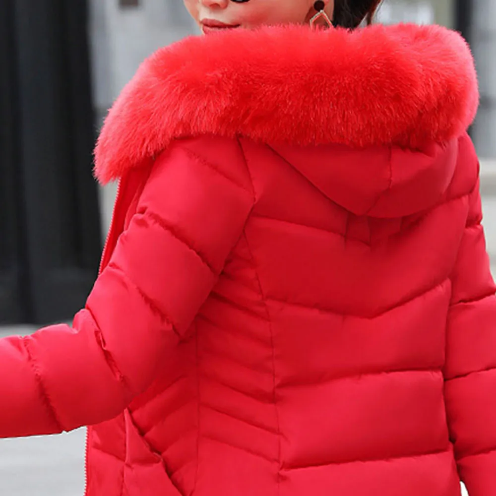 Winter Parkas Women Winter Nice Female Coat Slim Overcoat Warm Cotton Office Long Jacket Women Zip Packet Hooded Fur Coat Cazado
Winter Parkas Women Winter Nice Female Coat Slim Overcoat Warm Cotton Office Long Jacket Women Zip Packet Hooded Fur Coat Cazado