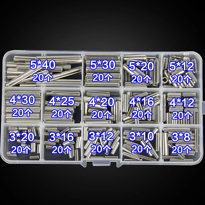 free shipping one set with 280 pcs 304stainless steel open cylindrical pin positioning pin locating pin dowel pin dowel
free shipping one set with 280 pcs 304stainless steel open cylindrical pin positioning pin locating pin dowel pin dowel